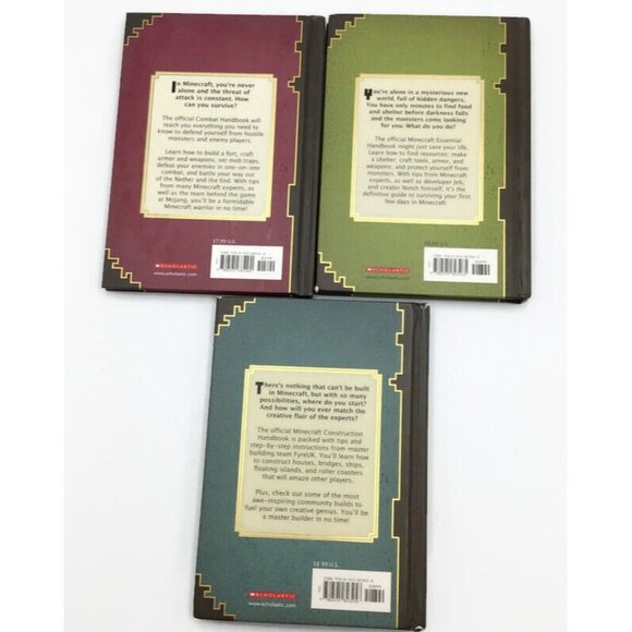 Minecraft Gaming Books Lot 10 Guides & Handbooks Mojang Builds Hardcover - Picture 10 of 10